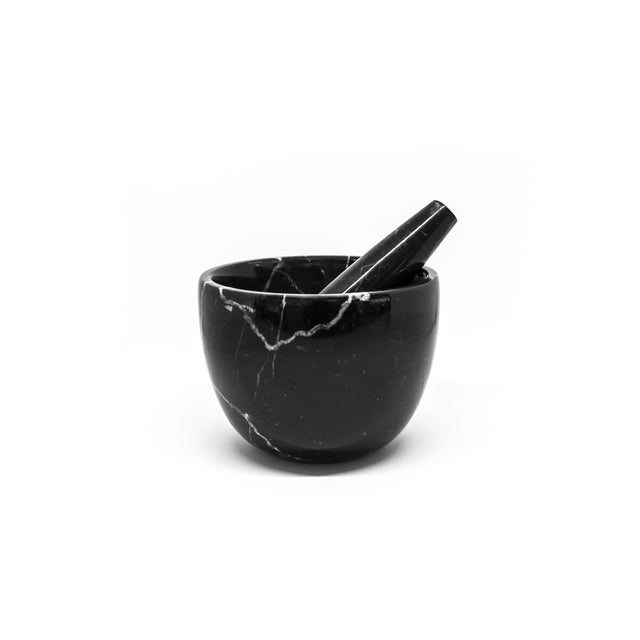 Not Yet Made - Made To Order Small Black Marble Mortar and Pestle For Sale - Image 5 of 5