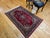 1900 - 1909 Vintage Persian Kashan Rug, Hand-Knotted Wool, Floral Pattern, Red & Navy, 4x6 For Sale - Image 5 of 17