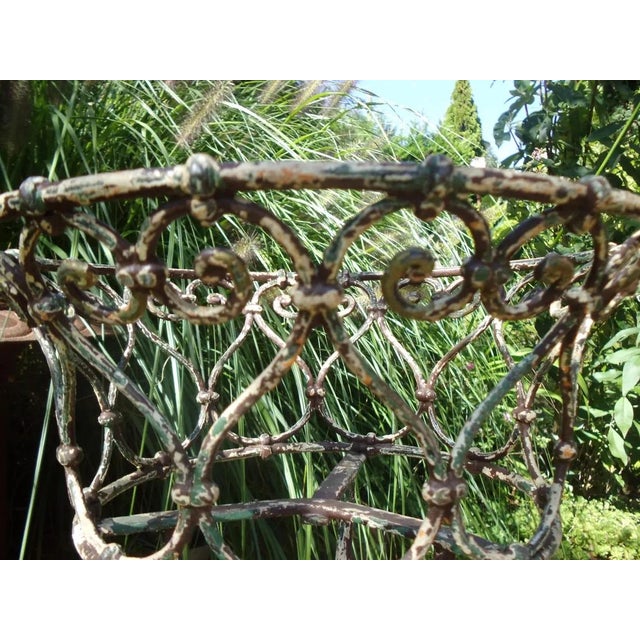 Black Art Nouveau Flower Stand in Wrought Iron, 1890s For Sale - Image 8 of 12