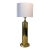1970s Clover Lamp Company Faceted Brass Column Table Lamp For Sale