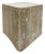 Substantial Brutalist Natural Travertine Stone Side Table or Seat For Sale
