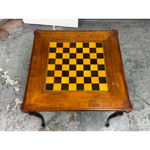 Wood Mid-Century Italian Sorrento Reversible Game Table For Sale - Image 7 of 12