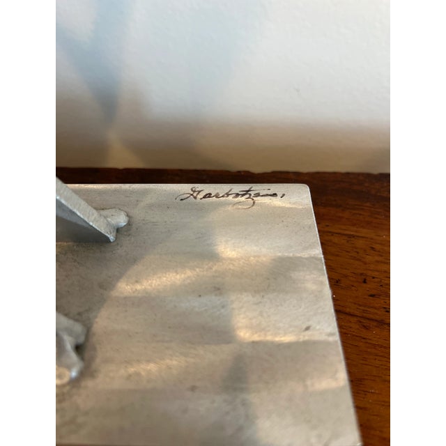 Postmodern Fred Garbotz Aluminum Figural Sculpture Memphis Era Signed For Sale In New York - Image 6 of 6