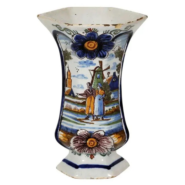 Ceramic A Five-Piece Delft Garniture Set, Ca. 1759 For Sale - Image 7 of 7