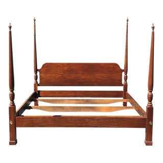 Solid Cherry Drexel King Bed For Sale