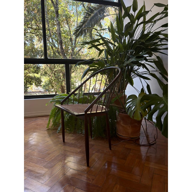 Joaquim Tenreiro Pair of “Curva” Chairs Attributed to Joaquim Tenreiro, Brazil, C. 1950s–1960s For Sale - Image 4 of 8