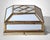 Brass Mid 20th Century Italian Brass and Frosted Opaline Glass Flush Mount Ceiling Light For Sale - Image 8 of 18