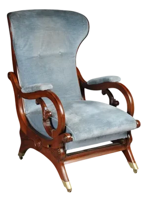 Transformable Lounge Chair in Mahogany by Schinkel, 1825