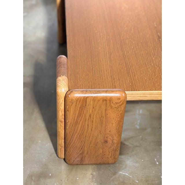 Mid-Century Modern Oak Coffee Table by Mario Marenco for Mobilgirgi, Italy, 1970s For Sale - Image 3 of 18