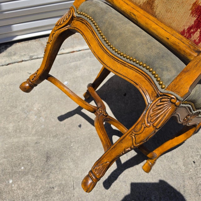 Century Furniture French Dining Chairs Leather Seats Set of 8 For Sale - Image 13 of 17
