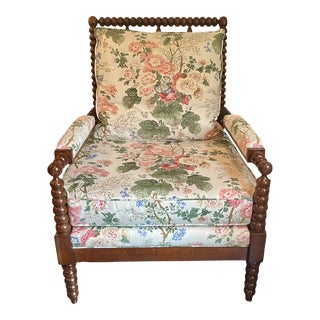 Lee Jofa Rory Chair in Hollyhock For Sale