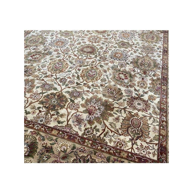 10x14 Handwoven Indian Agra Area Rug - 105381 For Sale - Image 16 of 16