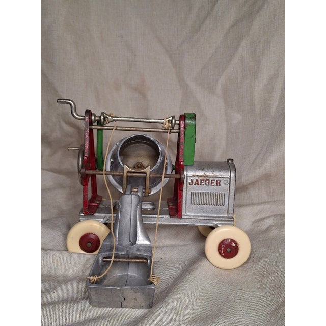 Antique Kenton Jaeger Cement Mixer XL Largest Series Cast Iron & Aluminum Toy For Sale - Image 11 of 14