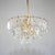 Kinkeldey German Gold-Plated Chandelier with Faceted Oval Crystals attributed to Kinkeldey, 1960s For Sale - Image 4 of 12