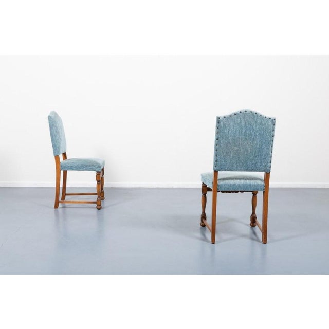 Provenance Oak Dining Table and Dining Chairs, 1950s, Set of 7 For Sale - Image 12 of 18