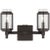 Mid-Century Modern Lauren Ralph Lauren by Visual Comfort Studio Flynn 2-Light Bath Vanity Sconce in Aged Iron For Sale - Image 3 of 3