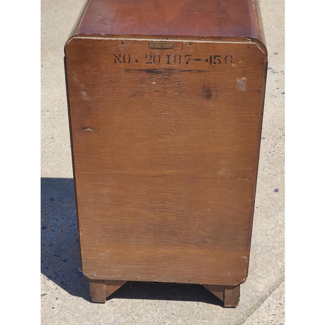 Mid 20th Century Vintage Mid-20th Century Art Deco Style Nightstand – Streamline Moderne For Sale - Image 5 of 8