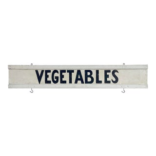 Vintage Vegetables Farm Stand Sign For Sale