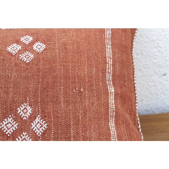 Textile Atlas Chevron Oversized Lumbar Moroccan Pillow For Sale - Image 7 of 9