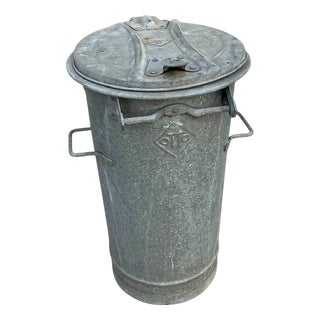 Large Vintage Galvanised Zinc Metal Bin or Garden Planter from Othr, 1970s For Sale