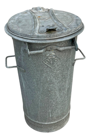 Large Vintage Galvanised Zinc Metal Bin or Garden Planter from Othr, 1970s