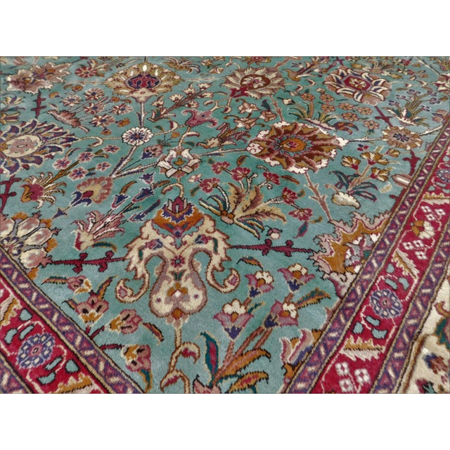 Traditional 1960s Hand Made Vintage Persian Rug 10'x 13' For Sale - Image 3 of 13