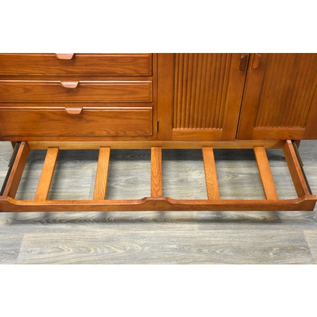 Mid Century Modern Chestnut Credenza For Sale - Image 10 of 12