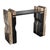 Art Deco "Amendola" Console With Bronze and Stainless Steel, Handmade For Sale - Image 3 of 6