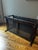 Vintage Mid-Century Faux Bamboo Walnut Coffee Table With Cane Shelf & Casters For Sale - Image 10 of 16