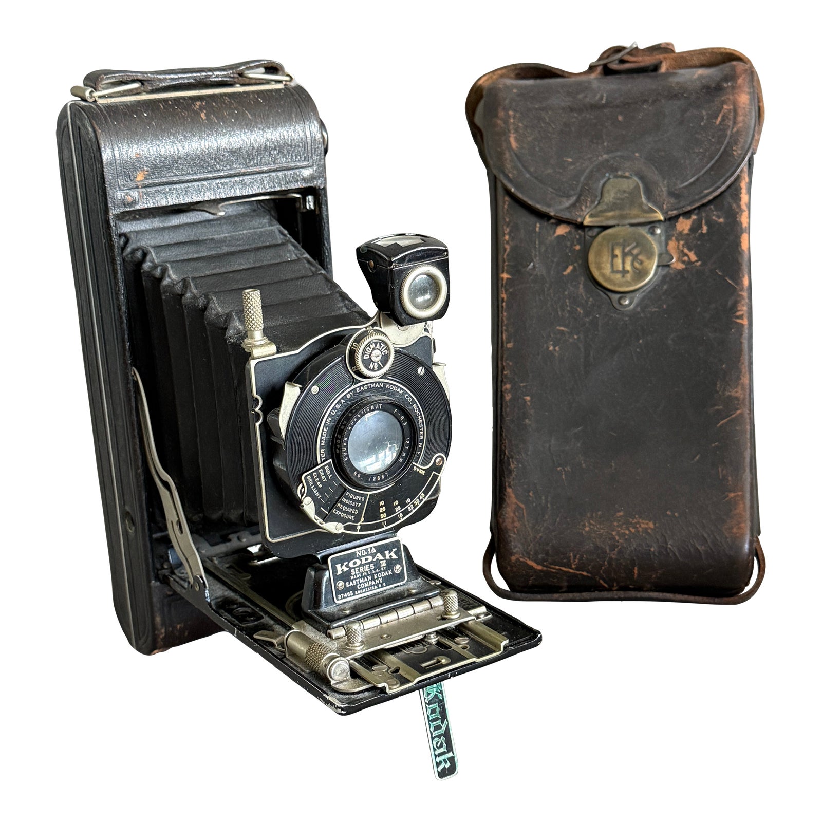 Antique 1914 Kodak Autographic 1a Series III Camera With Case | Chairish
