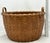 Outstanding Large Size Antique American Hand Woven Ash Wood Splint Maine Apple Farm Harvest Basket For Sale - Image 18 of 18