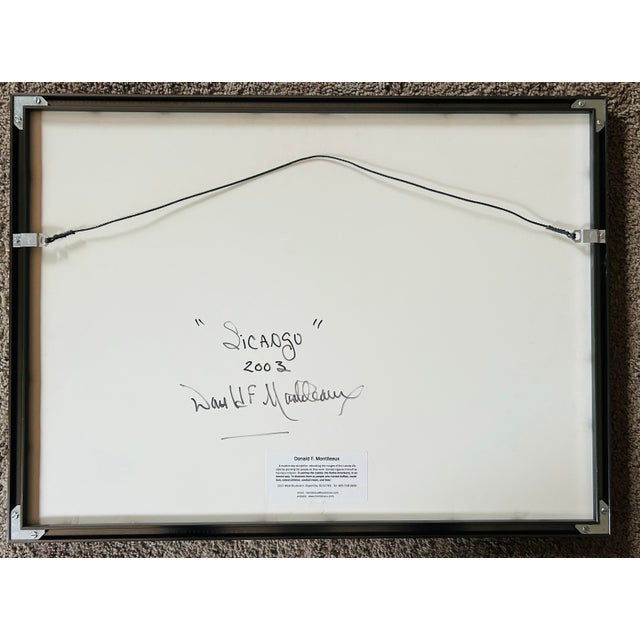 Original Framed Lakota Native American Abstract Drawing “Sicango” by Donald F Montileaux For Sale In Philadelphia - Image 6 of 6