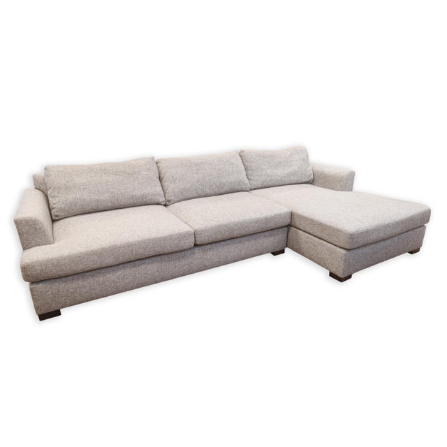 A Bernhardt "Nest" sofa. This wonderful sofa features a classic two piece design, with a two seat sofa on one side, and a...