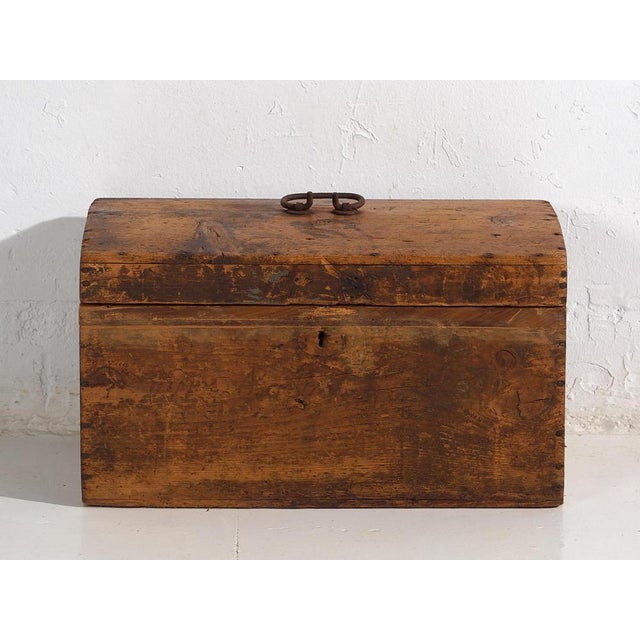Wood Vintage Storage Chest, 1920 For Sale - Image 7 of 13