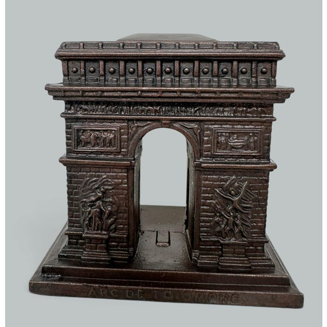 Bronze French Bronze Architectural Model Arc De Triomphe Paris Sacre-Couer Basilica For Sale - Image 8 of 16