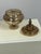 Late 20th Century Antiqued Mercury Glass Footed Lidded Jar For Sale - Image 5 of 12