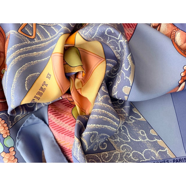 Hermès Tibet II Silk Scarf 2002 From Caty Latham For Sale - Image 9 of 12