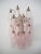 Metal Murano Corridor Wall Lamps in Light Pink Tone, Set of 4 For Sale - Image 7 of 10