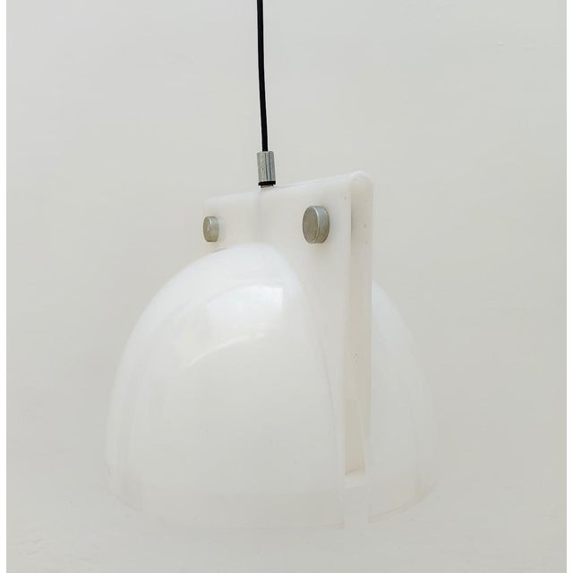 Space Age White Orione Pendant by Lampa Brazzoli for Guzzini, 1970s For Sale - Image 13 of 15