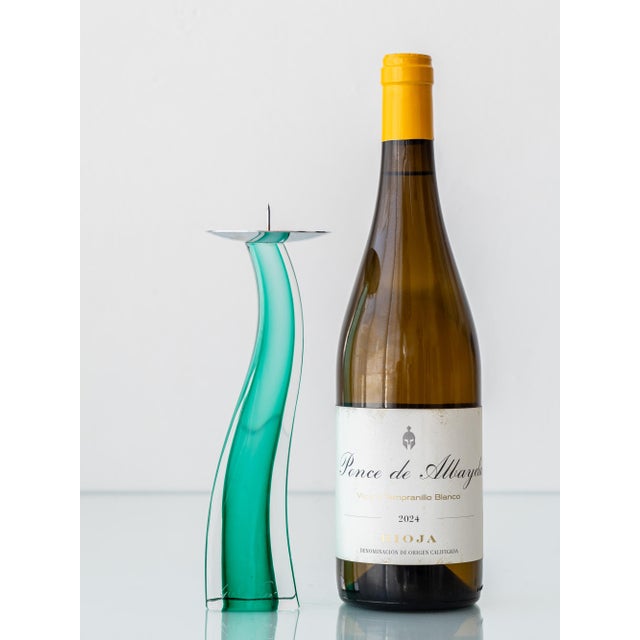 Green Murano Glass Candlestick by Giuliano Tosi, 2001 For Sale - Image 8 of 17