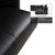Prime Time Corner Sofa in Black Leather and Chrome from Walter Knoll / Wilhelm Knoll For Sale - Image 13 of 18