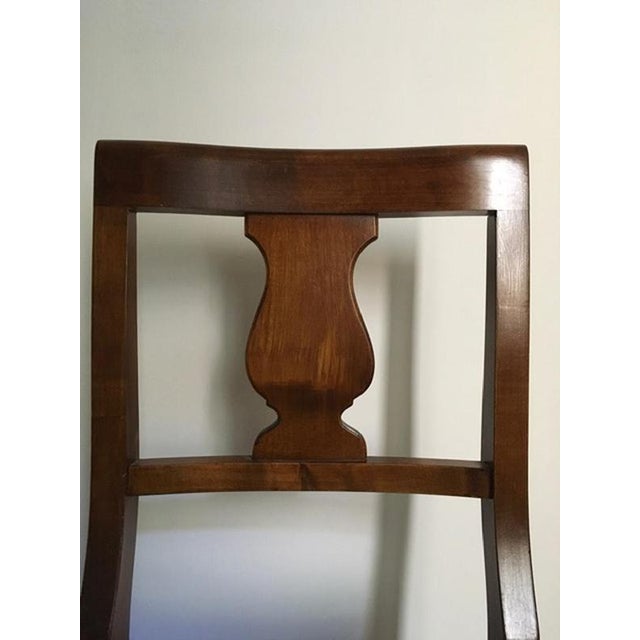 Rustic Walnut Chairs, Italy, 1970s, Set of 6 For Sale - Image 4 of 16
