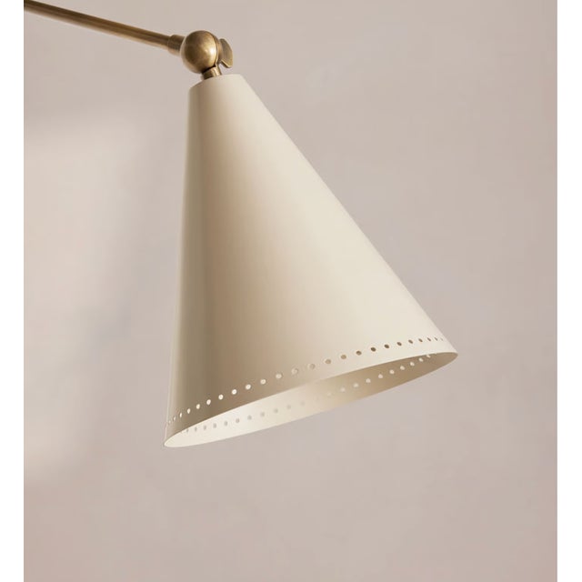 Boho Chic Soho Home Vincent Wall Light, Cream Shade For Sale - Image 3 of 6