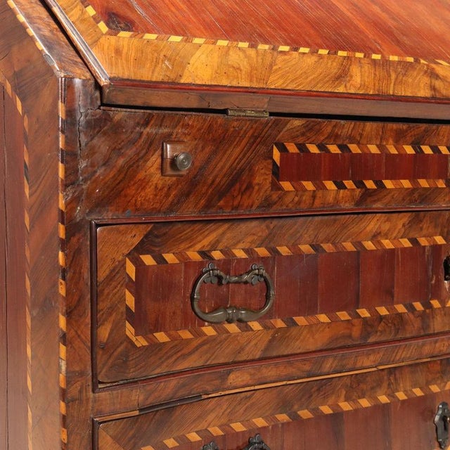 Antique Flap Cabinet in Wood, Italy, 18th Century For Sale - Image 10 of 16