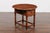 Wood Late 19th Century English Drop-Leaf Yew Wood Side Table with Single Drawer and Side Stretcher For Sale - Image 7 of 11