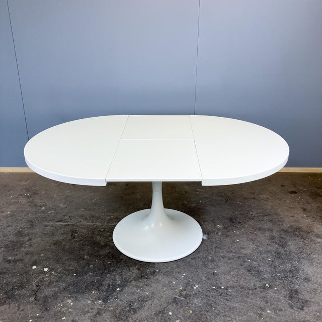 Space Age Swivel Chairs and Extendable Table by K. Schäfer for Lübke, 1960s, Set of 7 For Sale - Image 6 of 18