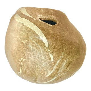 Mid 20th Century Organic Studio Pottery Vase by Polly Lee, Signed For Sale