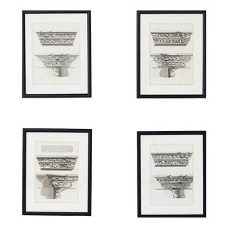 After L. Sancet, Cathedral d'Auch, France, Engravings, 19th Century, Framed, Set of 4 For Sale