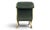 Wood Vintage Hollywood Regency Neoclassical Giltwood Scroll-Arm Bench in Green Velvet For Sale - Image 7 of 12