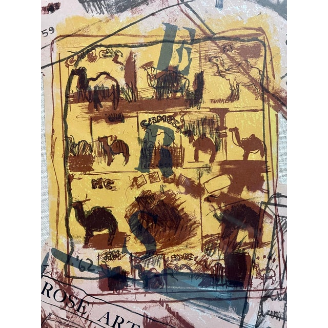 Larry Rivers, Original Vintage Pop Art 1965 Collage Lithograph Larry Rivers Poster Brandeis, 1965 For Sale - Image 10 of 13